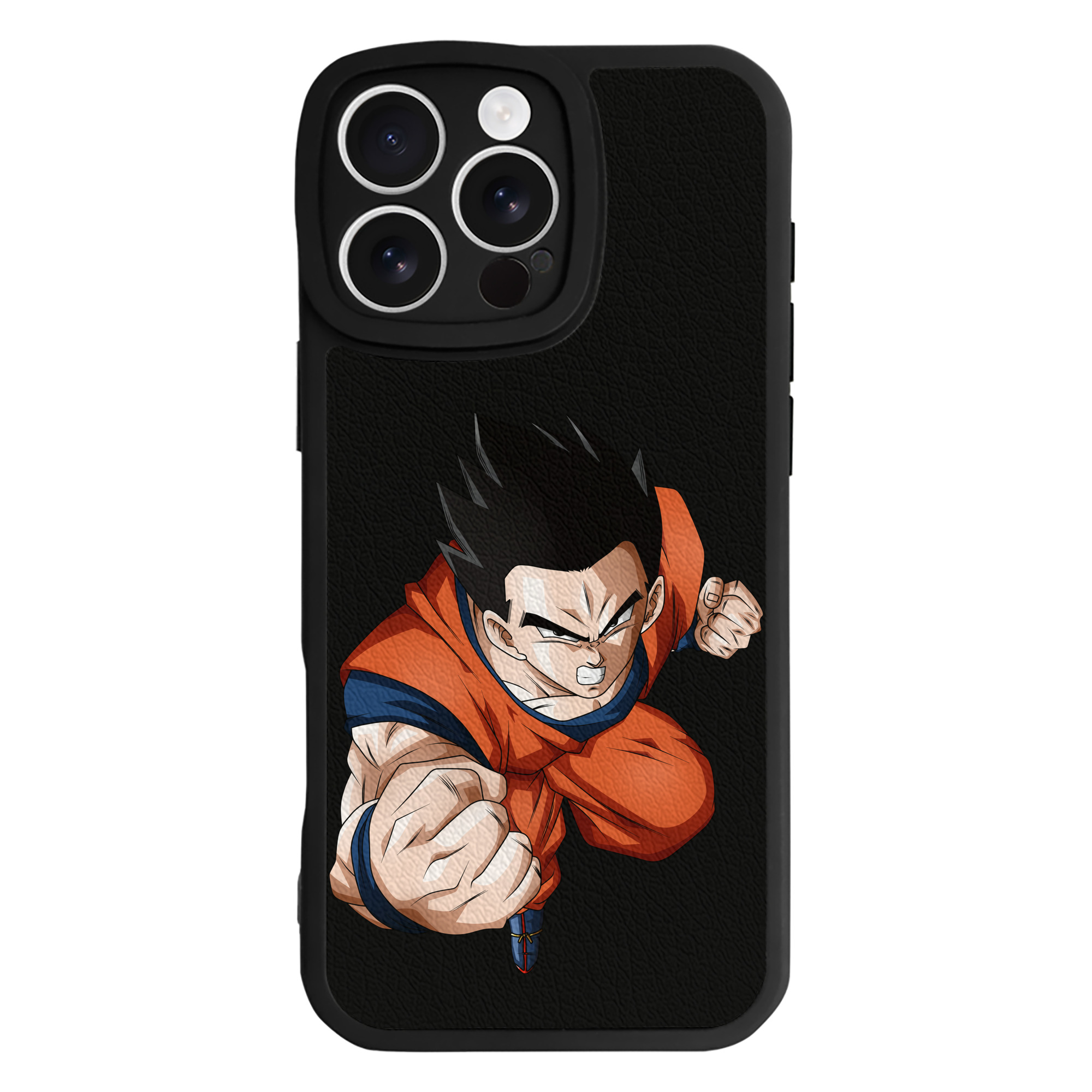 （画像用） ドラゴンボール 孫 悟飯（そんごはん）DRAGON BALL Son Gohan 【iPhone 16シリーズ対応】シリコンスマホケース（レザー調） 材質：シリコン